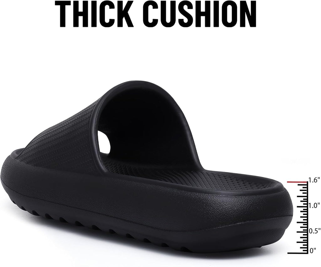 Comwarm Cloud Slide Sandals for Women Men Ultra Comfort Recovery Pillow Slippers Soft Summer Beach Shoes with Low Arch Support