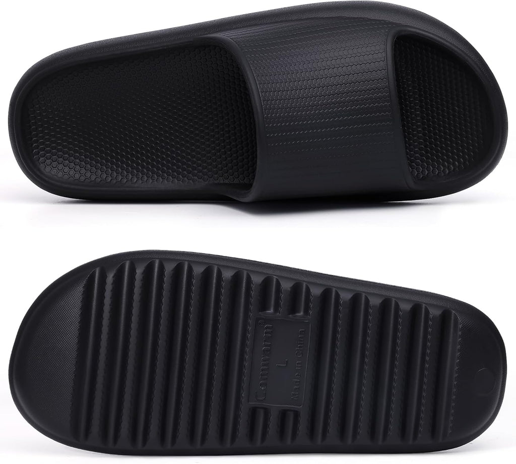 Comwarm Cloud Slide Sandals for Women Men Ultra Comfort Recovery Pillow Slippers Soft Summer Beach Shoes with Low Arch Support