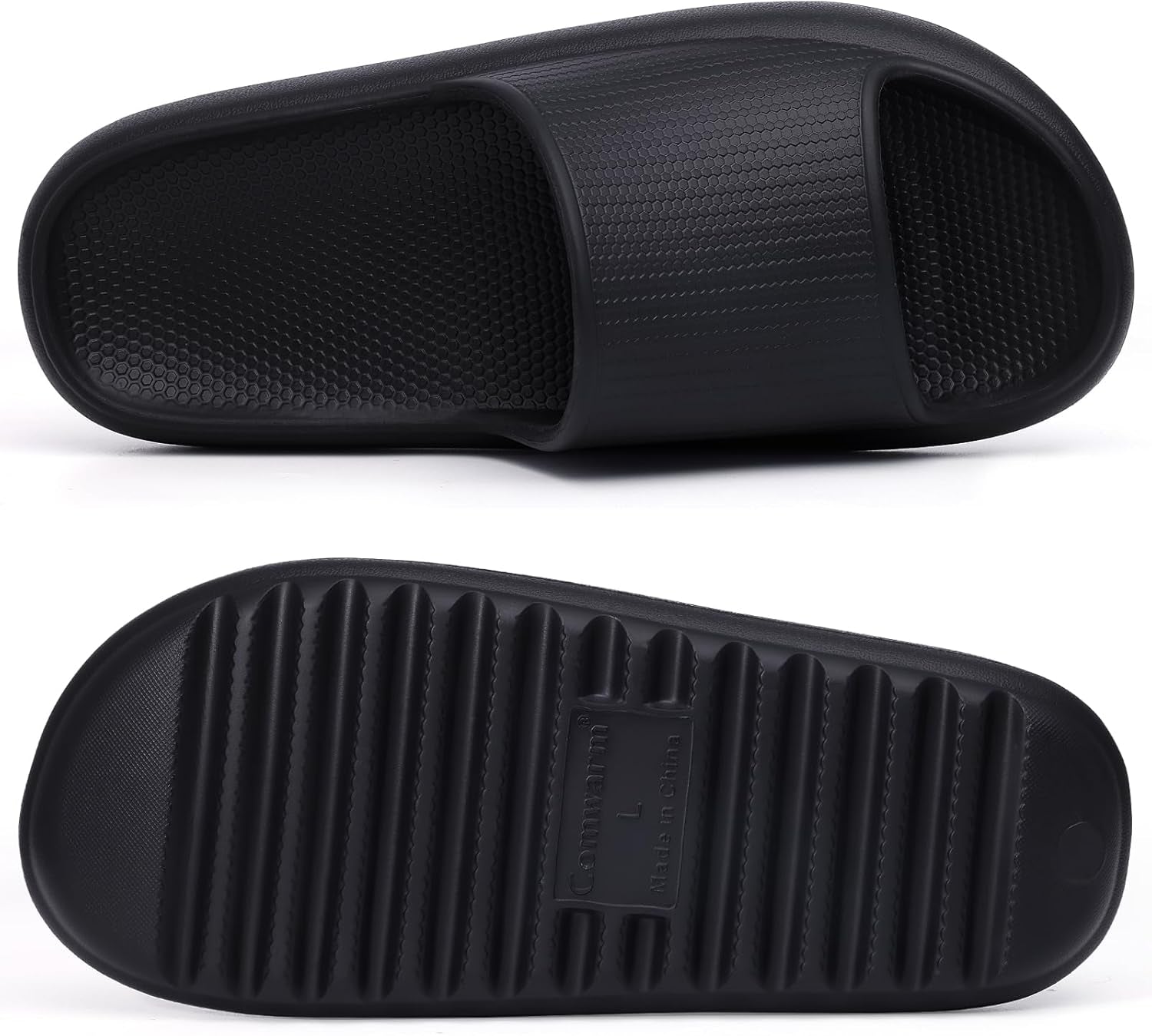 Comwarm Cloud Slide Sandals for Women Men Ultra Comfort Recovery Pillow Slippers Soft Summer Beach Shoes with Low Arch Support